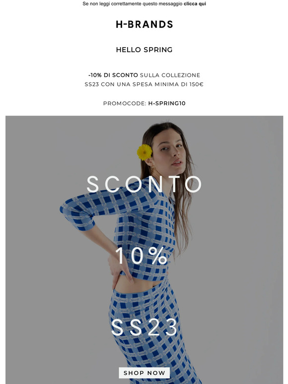HELLO SPRING | 10% DI SCONTO PER TE