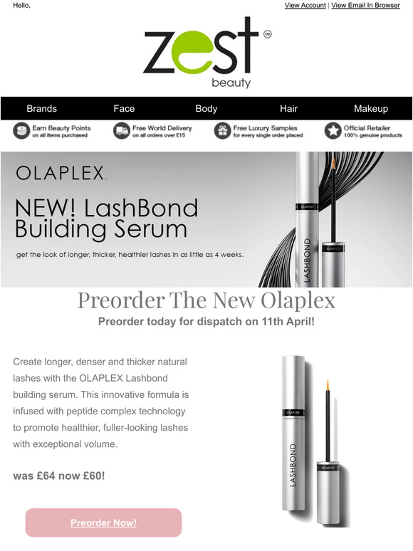 Preorder Olaplex Lash Serum✨