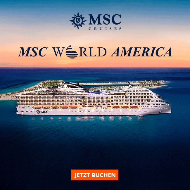 MSC Cruises DE Verkaufsstart der MSC World America Milled