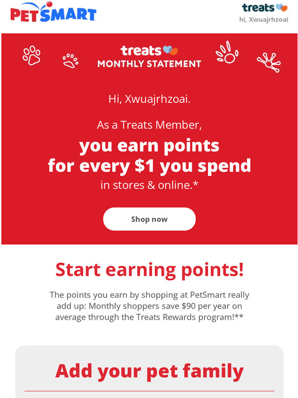 Petsmart treats 2025 points value