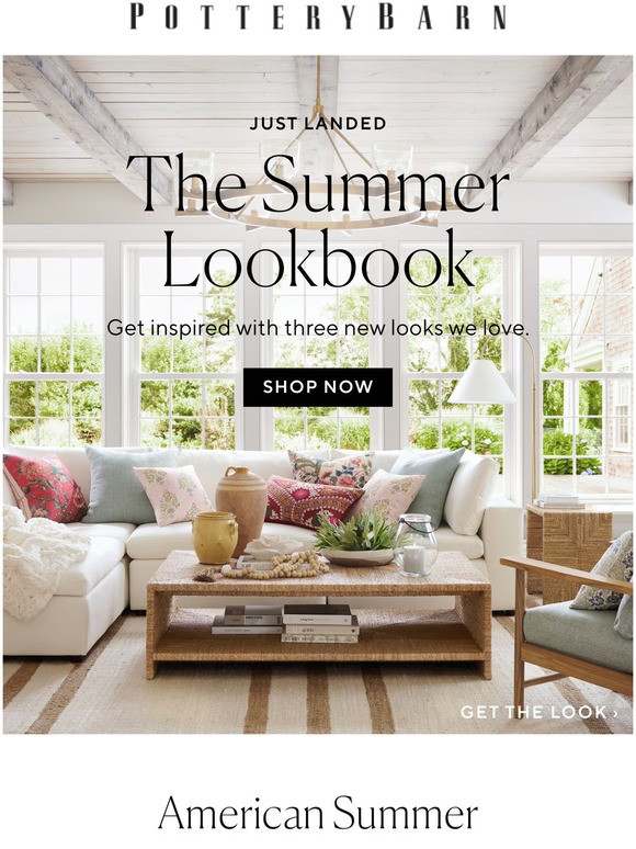 Pottery Barn New! The Summer Lookbook. Milled