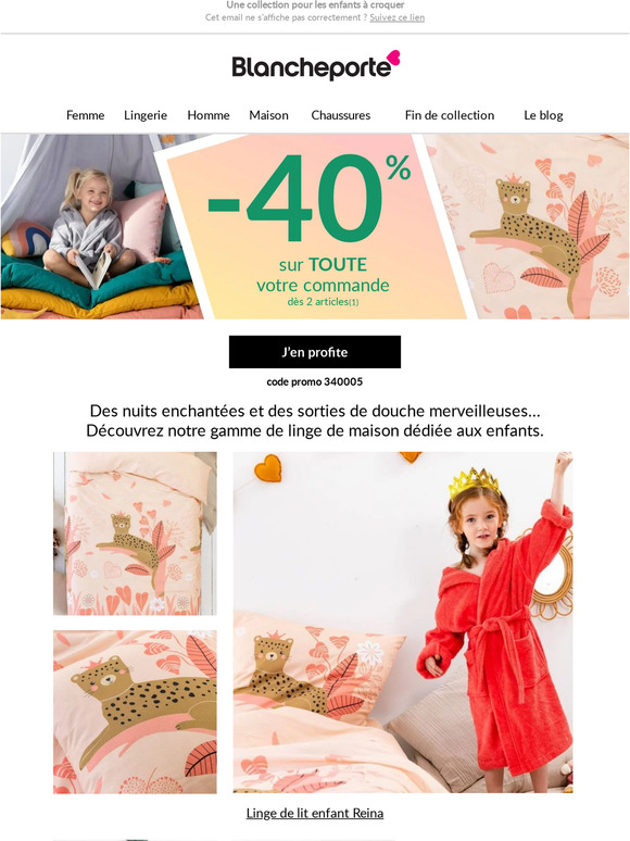 Découvrez notre collection maison pour les enfants à -40%