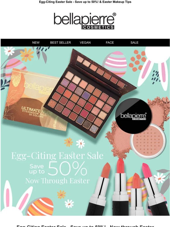 Egg-Citing Easter Sale - Save up to 50%! - Bellapierre Cosmetics USA
