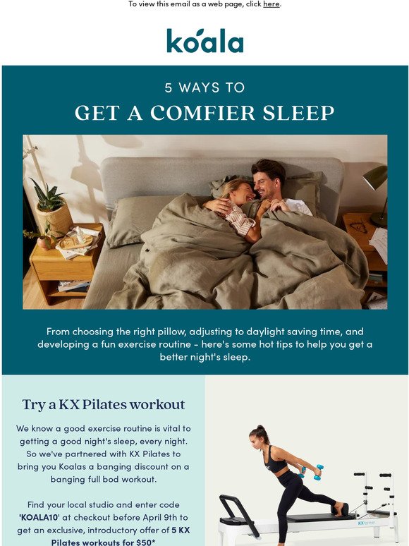 😴 5 ways to get a Comfier Sleep