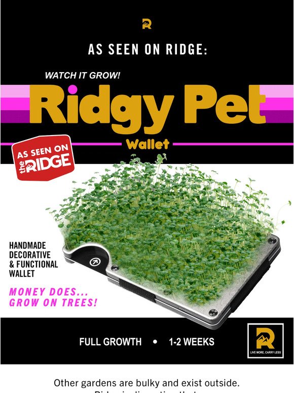 New! The Ridgy Pet Wallet