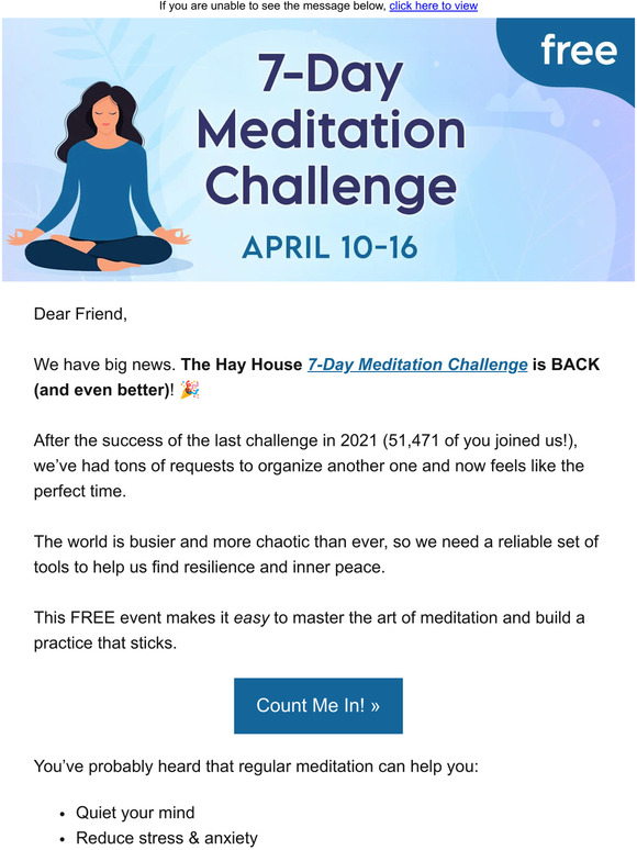 Hay House, Inc. 7 Days to Calm, Clarity, and Connection Milled