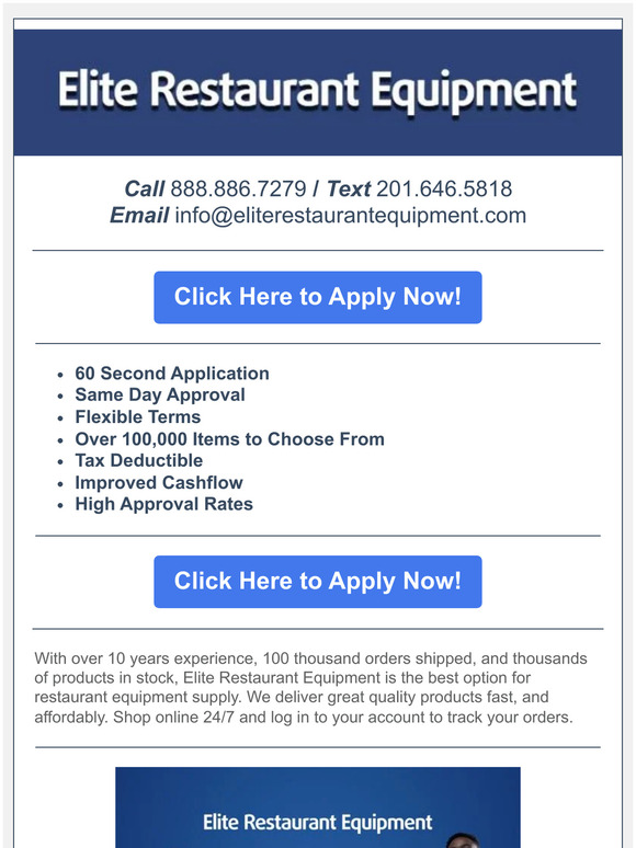 Finance Your Next Order!