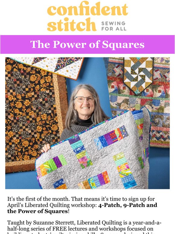 Liberated Quilting Series April sign-up starts NOW