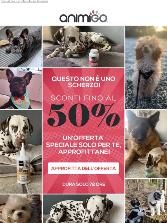 Non scherziamo sulle noste offerte! Sconti fino al 50%