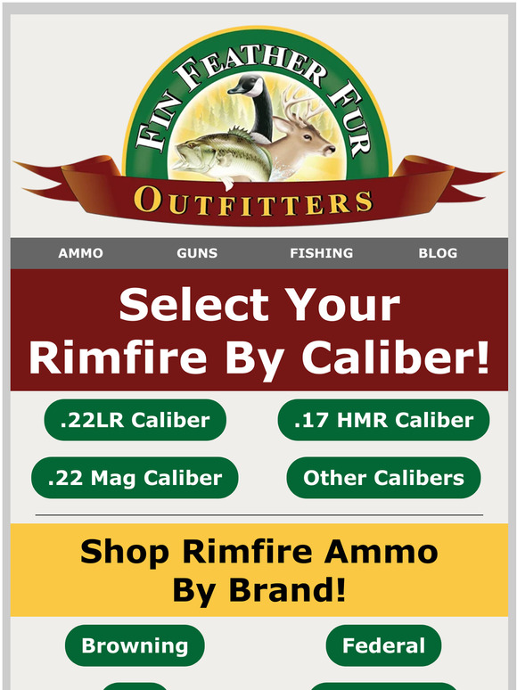 Fin Feather Fur Outfitters Select From 54 .22LR Models + More Rimfire