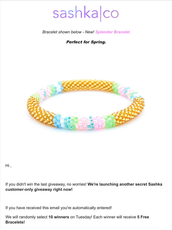 sashka co bracelets coupon code