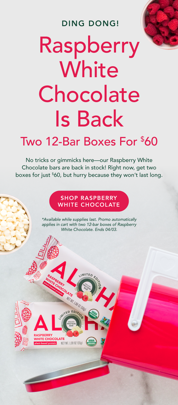 ALOHA: Raspberry White Chocolate Is Back! | Milled
