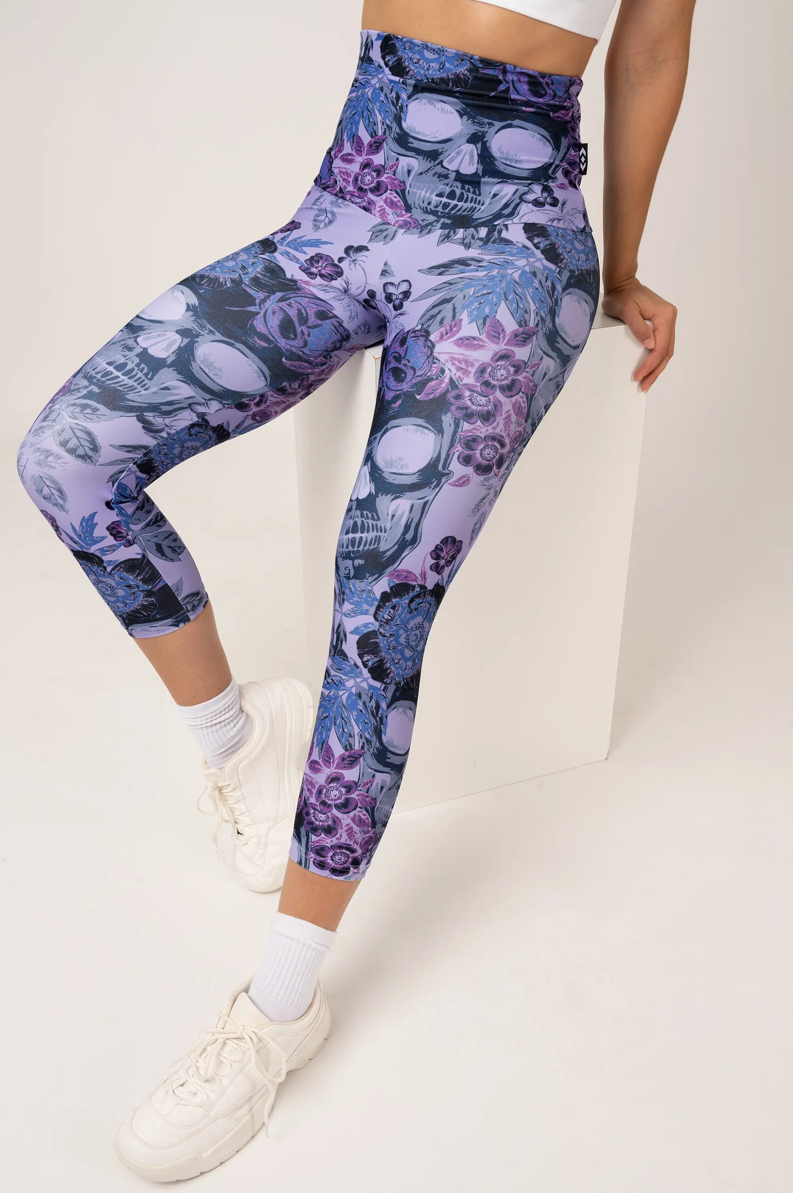Image of Bury Your Burdens Purple Performance - Extra High Waisted Capri Leggings