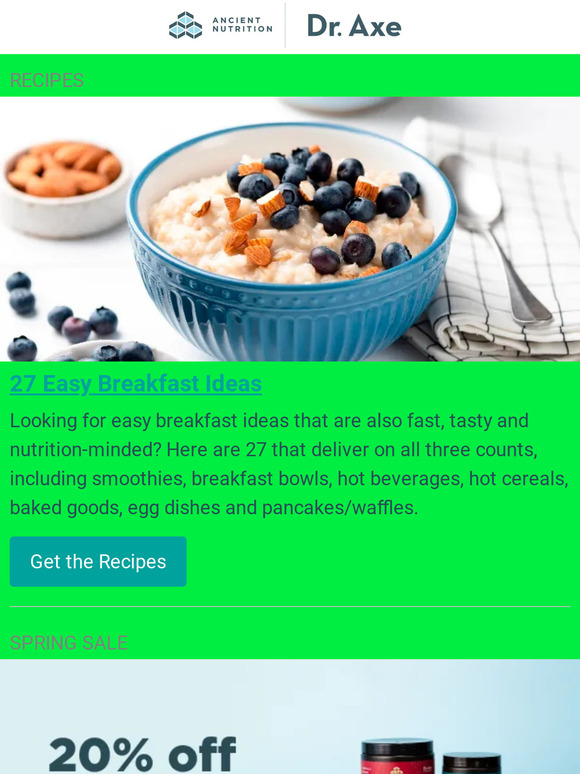 Dr. Axe 27 Easy Breakfast Ideas & 16 Ways to Boost Gut Health Milled