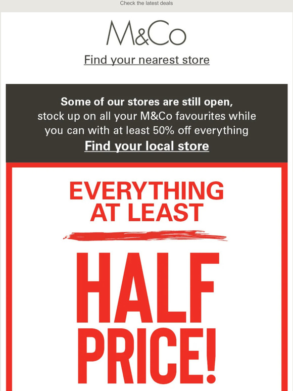 Check out our 60% off deals in-store now!