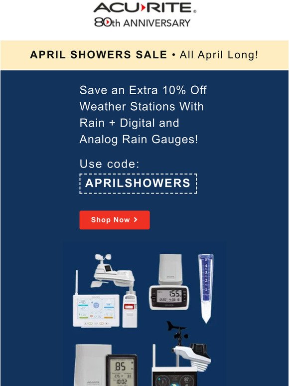 April Showers and a Hot Deal