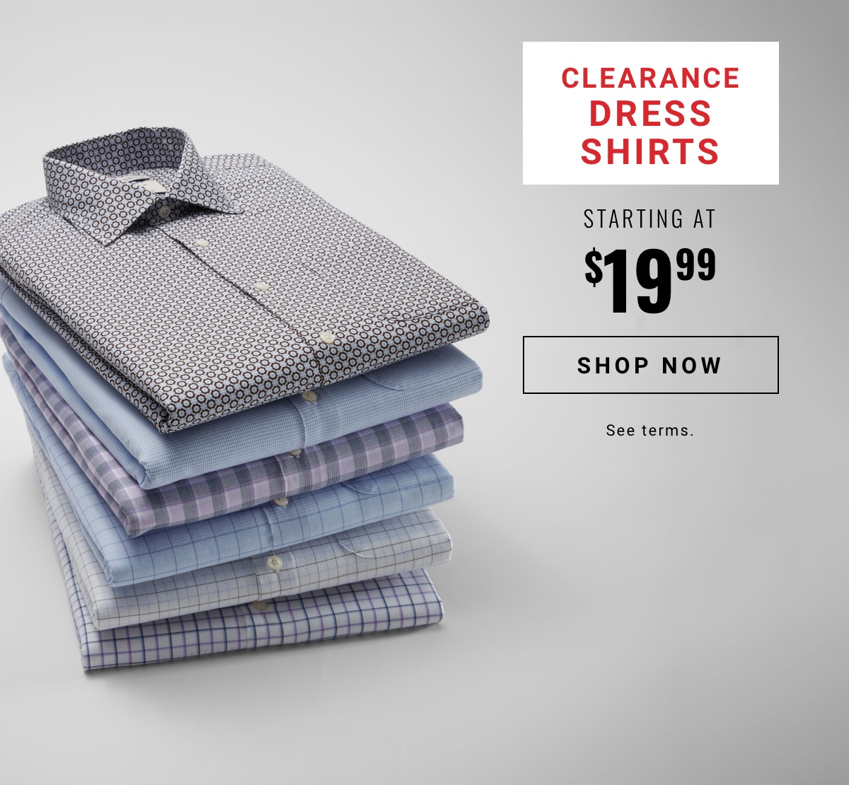 Men's Wearhouse CLEARANCE Dress shirts starting at 19.99 Milled