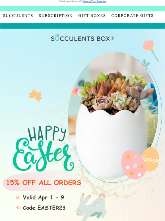 Grow your Easter with 15% off Plants!