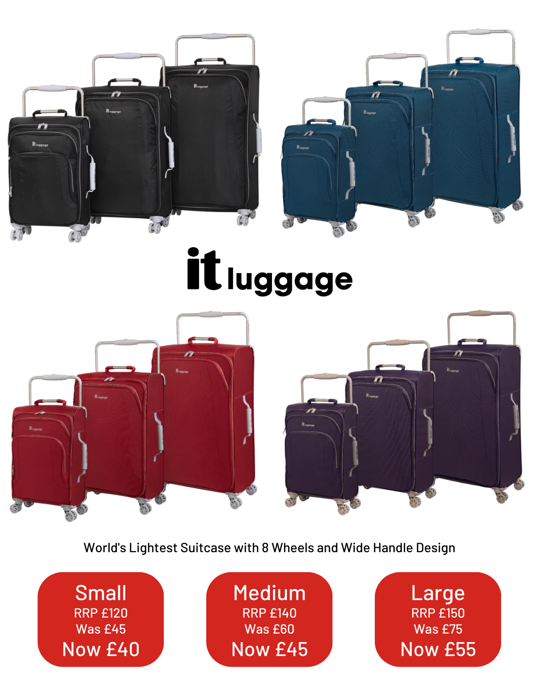 TJ Hughes New Luggage Just Landed Milled