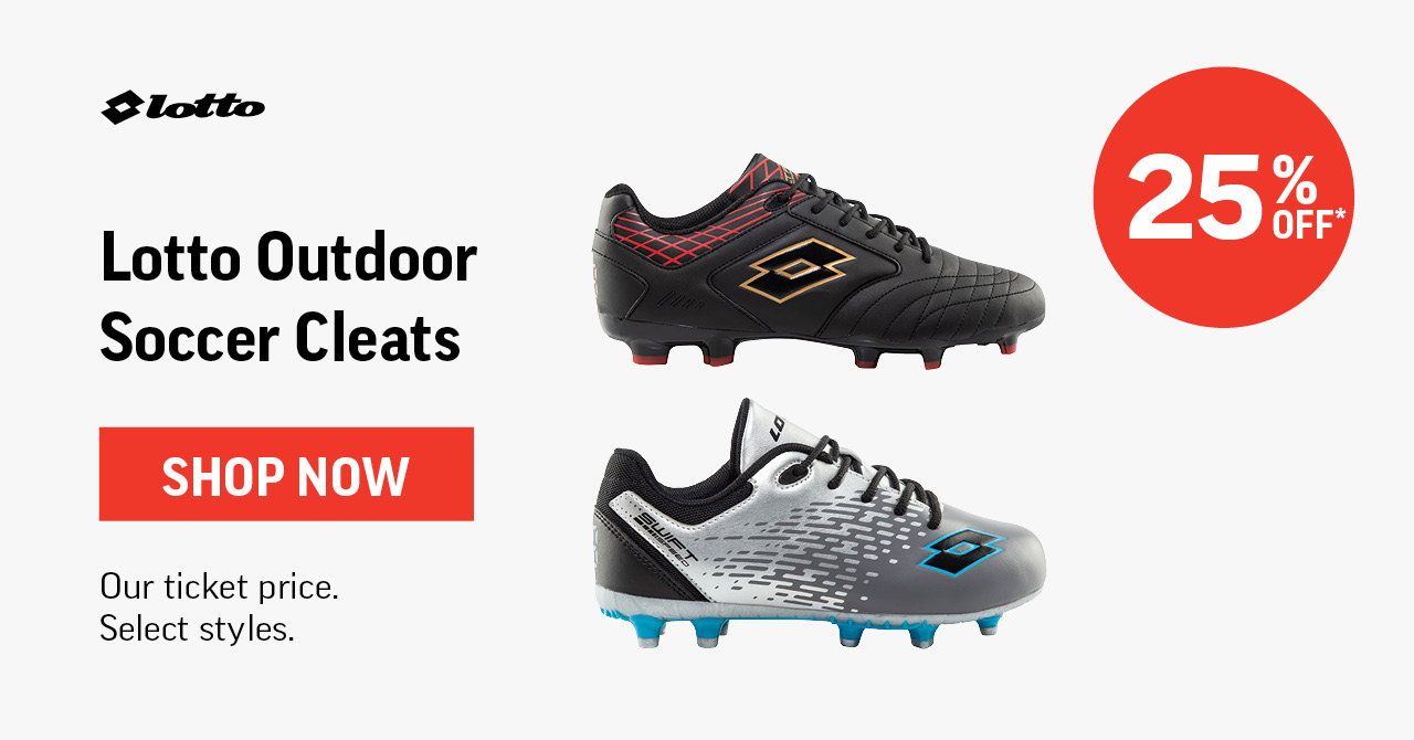 LOTTO OUTDOOR SOCCER CLEATS 25% OFF*