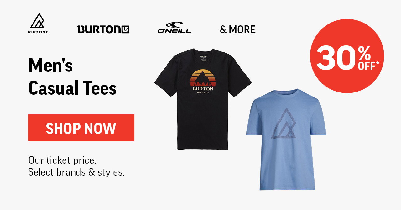 MEN'S CASUAL TEES 30% OFF*
