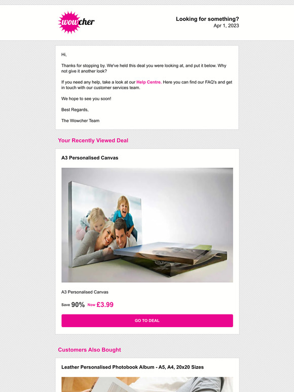 Leather Personalised Photobook Deal - Wowcher