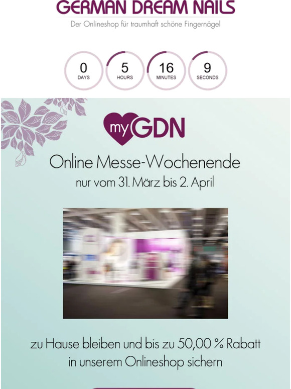 Endet bald: Nur noch wenige Stunden bis zu 50% sparen 💅