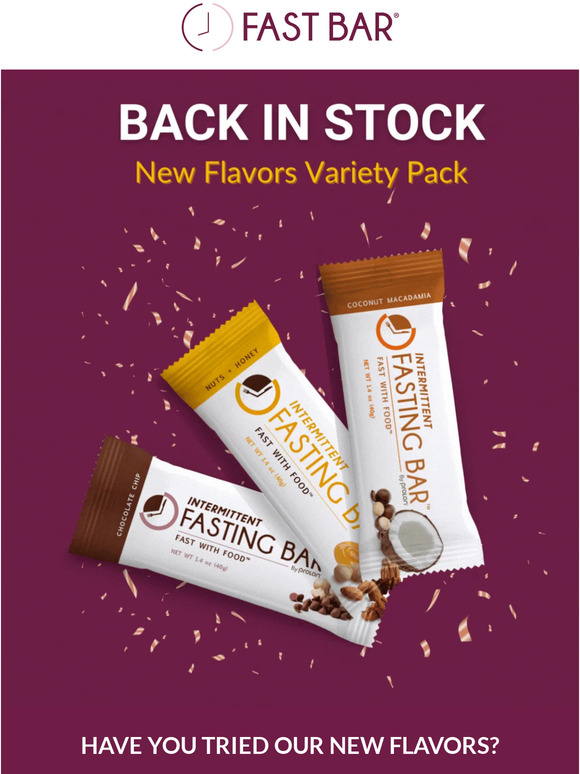 New Flavor Variety Back in Stock