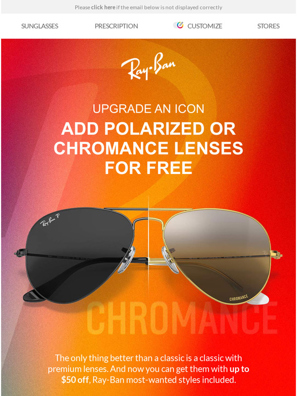 Ray-Ban Email Newsletters: Shop Sales, Discounts, and Coupon Codes