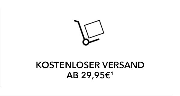 Kostenloser Versand ab 29,95 €
