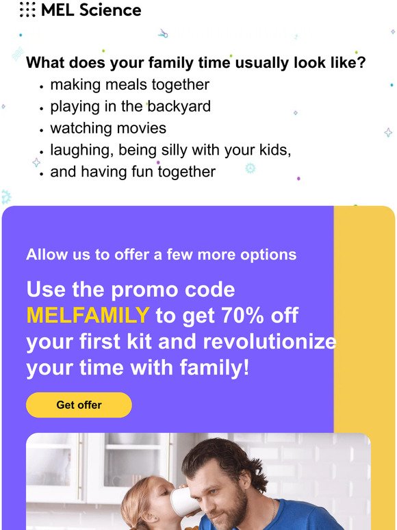 Revolutionize family time with 70% off your first MEL Science kit