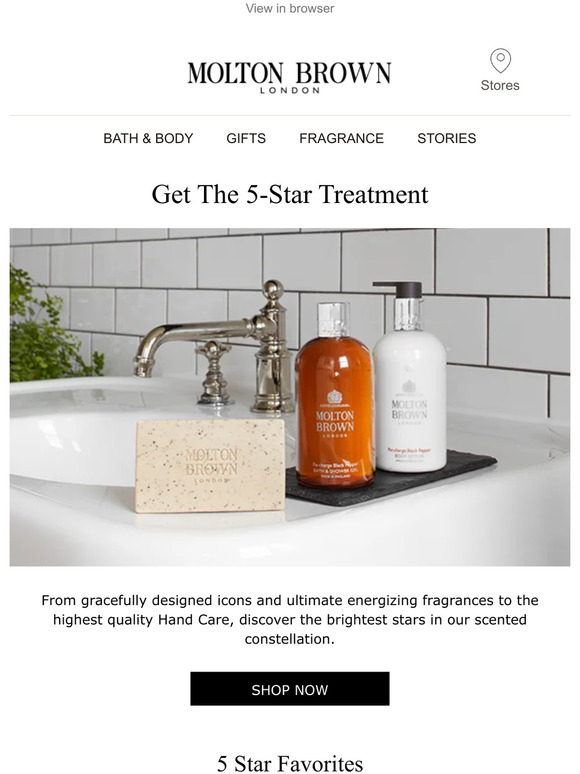 Molton Brown Email Newsletters Shop Sales, Discounts, and Coupon Codes