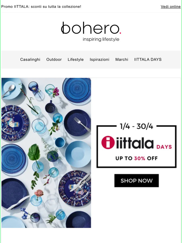 Promo IITTALA: sconti su tutta la collezione!