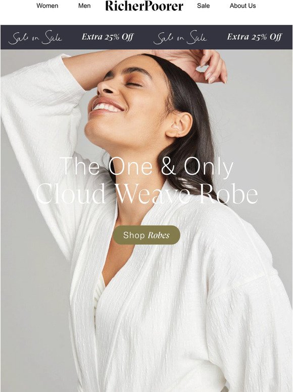 Robe Sale RESTOCK! Our iconic Robes are back in sold out sizes...