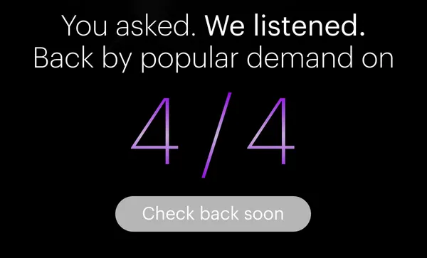 Check back soon