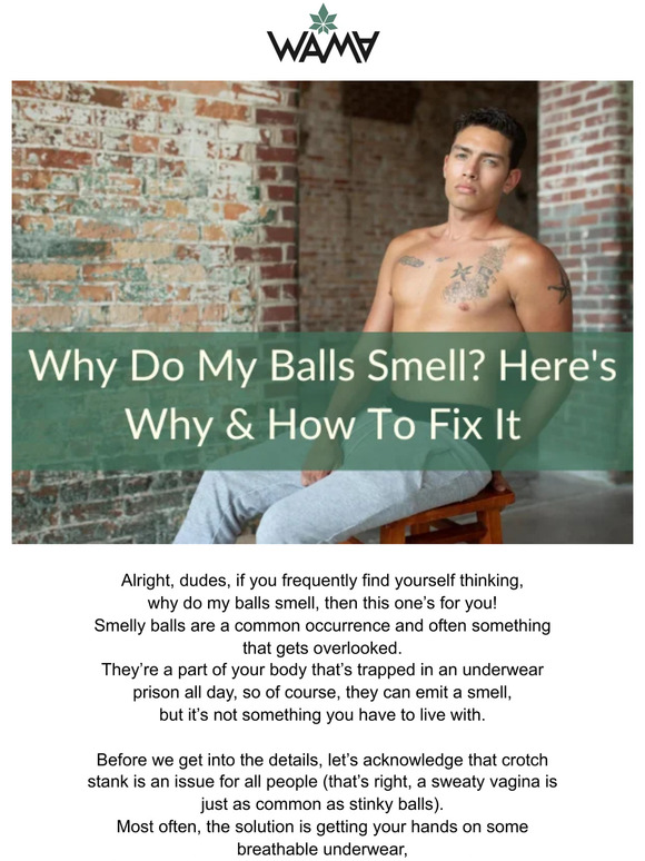 WAMA Underwear Why Do My Balls Smell? Here's Why & How To Fix It Milled