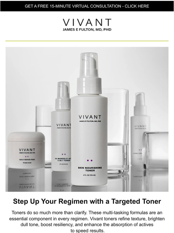 Vivant Skin Care Gamechanging toners Milled