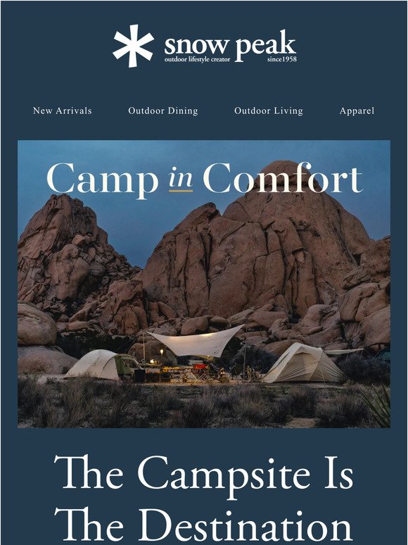 Camp In Comfort