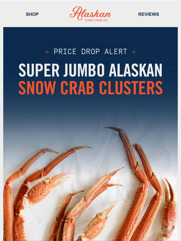 Alaskan King Crab Co. 🚨 BREAKING Snow Crab Price Drop Milled