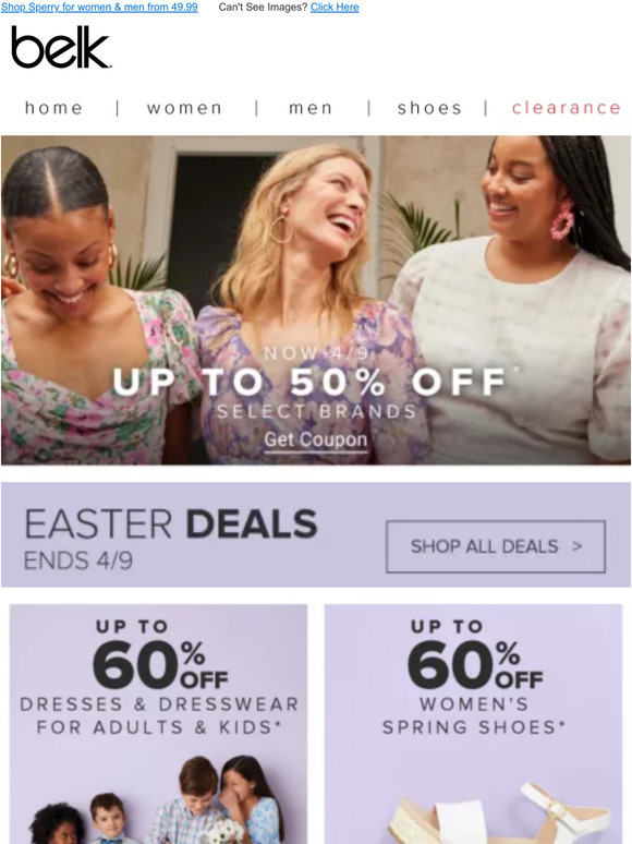 Belk Just in time for Easter! Tops, polos & more as low as 12.99 Milled