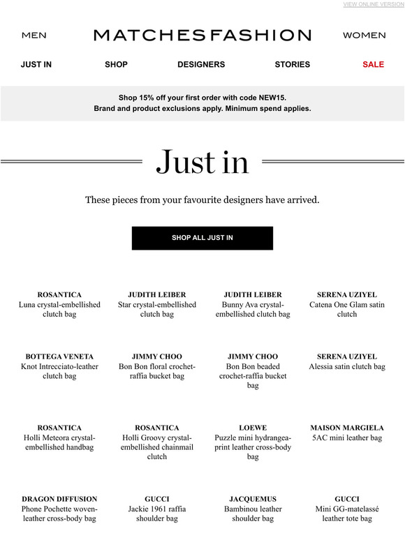 Matches Fashion Introducing what’s new Milled