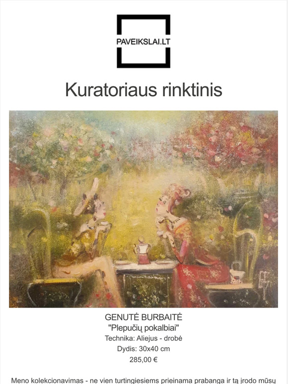 ✨30 rinktinių paveikslų iki 500 eur✨