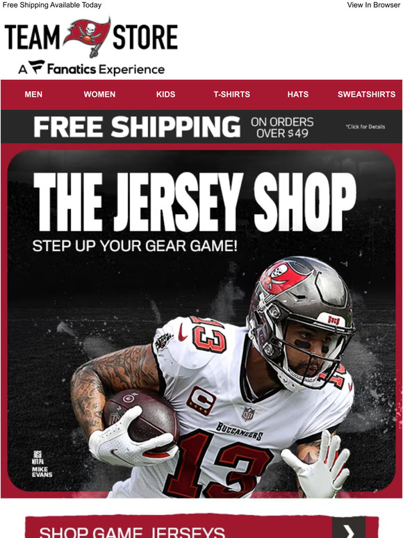 Buccaneers Official Online Store: Buy your tickets for today's 50