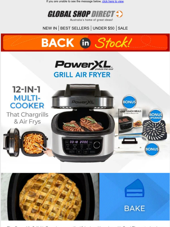 Global Shop Direct PowerXL Grill Air Fryer is BACK IN STOCK! Milled