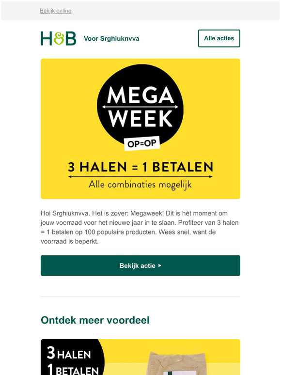 ⚠️ Start Megaweek: wees er snel bij want OP=OP