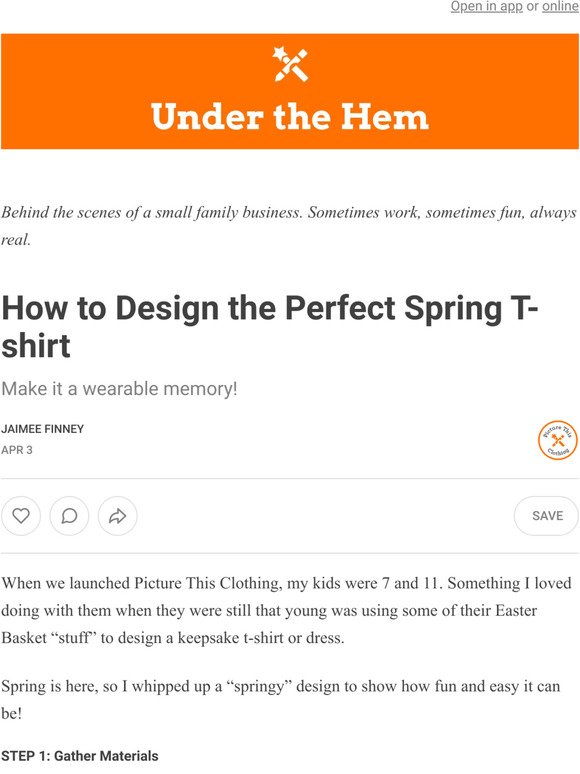 How to Design the Perfect Spring T-shirt
