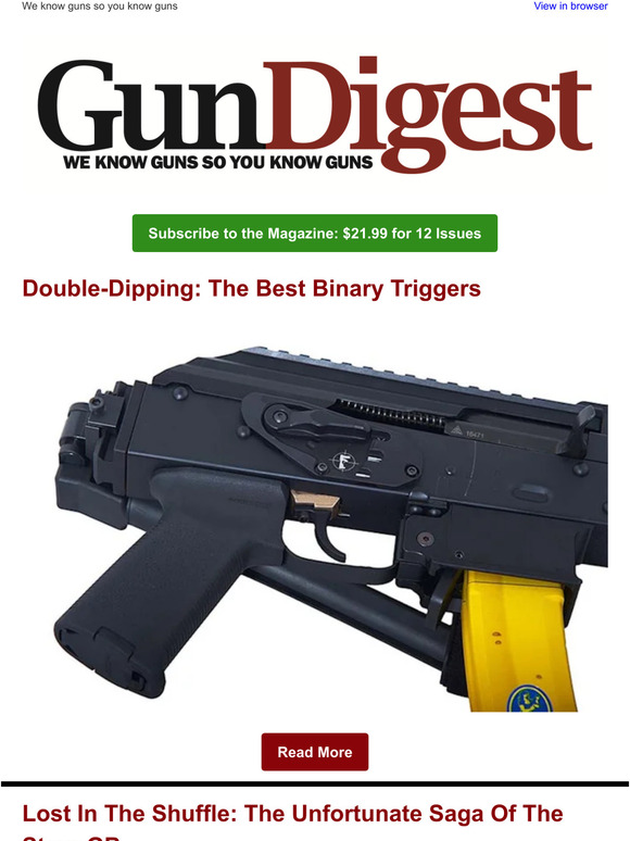 Binary Triggers The Steyr GB New Bond Arms .45