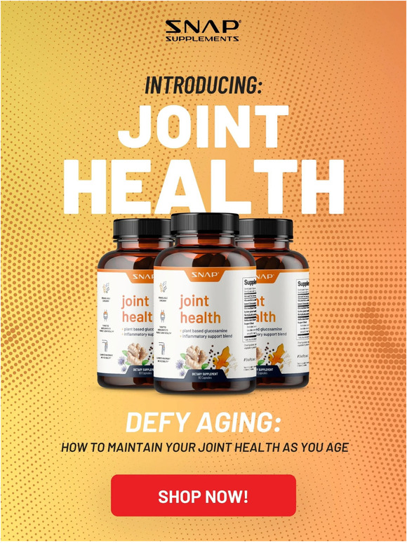 Snap Supplements 🆕 Finally, Joint Health has arrived! Milled