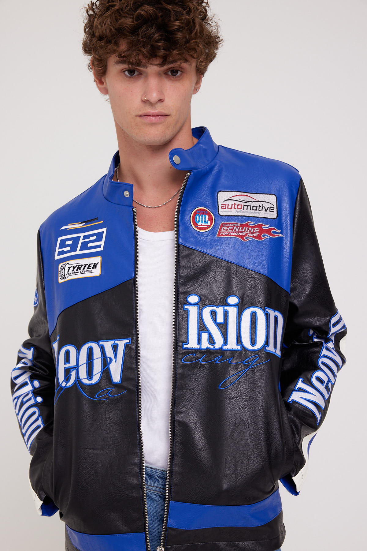 Neovision Pit Crew Racing Jacket Blue Black