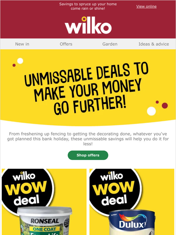 50 off Ronseal and 30 off Dulux! Run don't walk 🏃 Milled